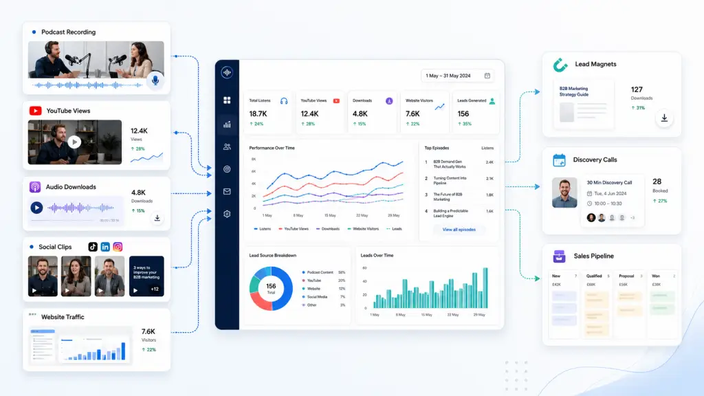 B2B podcast analytics