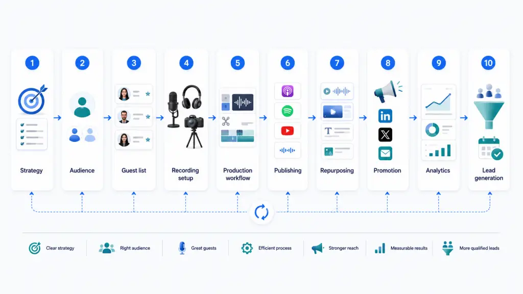 how to launch a B2B podcast