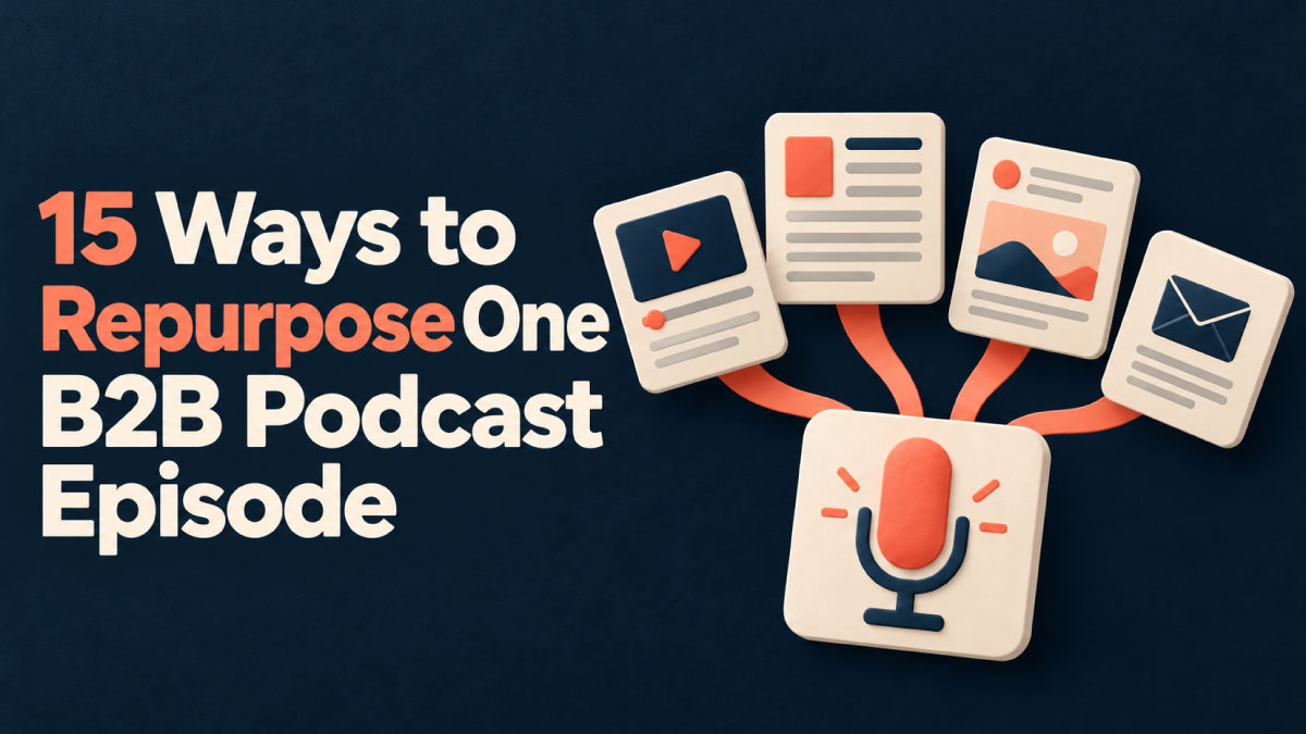 B2B podcast repurposing